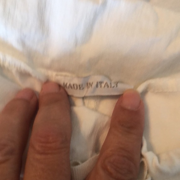 MADE IN ITALY white fancy pants joggers one size - Picture 6 of 16